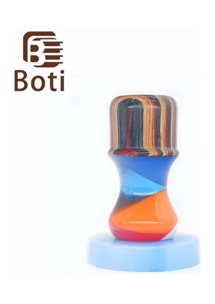 20MM Boti Fırça-Gökkuşağı Sır Ahşap-Reçine Malzeme El Yapımı Günlük Gereksinim Erkek Tıraş Fırçası Sapı Kişisel Kişiselleştirmeyi Kabul Edin (Yurt Dışından)