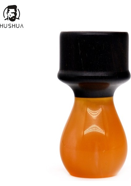 24MM Hushua Tıraş Ürünü Karamel Reçine ve Ahşap Saplı Erkek Sakal Temizleme Araçları Ahşap Fırça Tıraş Düzeltici (Yurt Dışından)