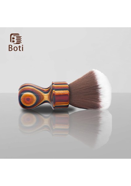 24MM Boti Fırça-Bayan Islak Tıraş Fırçası Yıllık Halka Ahşap Saplı Anne Kıvırcık Sentetik Saç Düğüm El Yapımı Erkekler Temizleme Sakal Aracı (Yurt Dışından)
