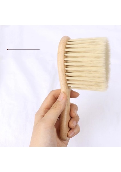 Tarak 3 Kıdemli Kayın Ahşap Yumuşak Boyun Yüz Silgi Fırçası Salon Berber Kesim Kuaförlük Şekillendirici Araçları (Yurt Dışından)