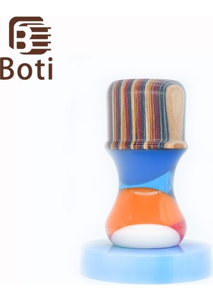 20MM Boti Fırça-Gökkuşağı Sır Ahşap-Reçine Malzeme El Yapımı Günlük Gereksinim Erkek Tıraş Fırçası Sapı Kişisel Kişiselleştirmeyi Kabul Edin (Yurt Dışından)