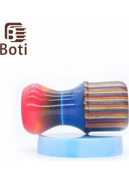 20MM Boti Fırça-Gökkuşağı Sır Ahşap-Reçine Malzeme El Yapımı Günlük Gereksinim Erkek Tıraş Fırçası Sapı Kişisel Kişiselleştirmeyi Kabul Edin (Yurt Dışından)