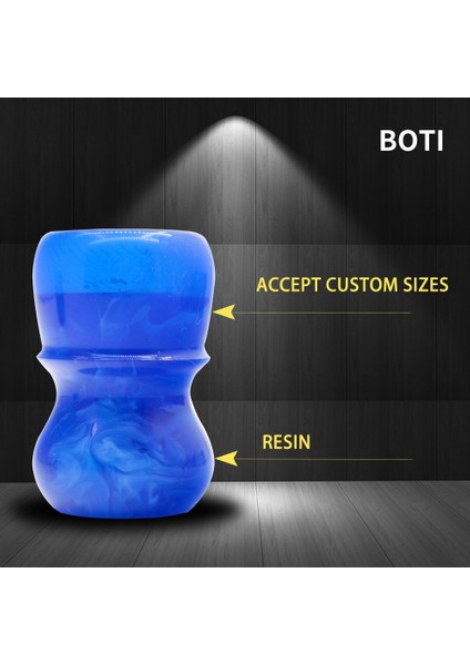 30MM Boti Fırça Derin Deniz Gözü Reçine Kolu Berber Dükkanı Tıraş Profesyonel Aracı Erkek Sakal Şekillendirici Tasarım (Yurt Dışından)