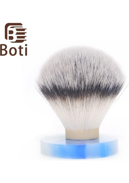 18MM Boti Fırça-3 Renk Sentetik Saç Tıraş Fırçası Knot A Sınıfı Ampul Tipi Erkek Sakal Şekillendirme Aracı Yuvarlak Şasi (Yurt Dışından)