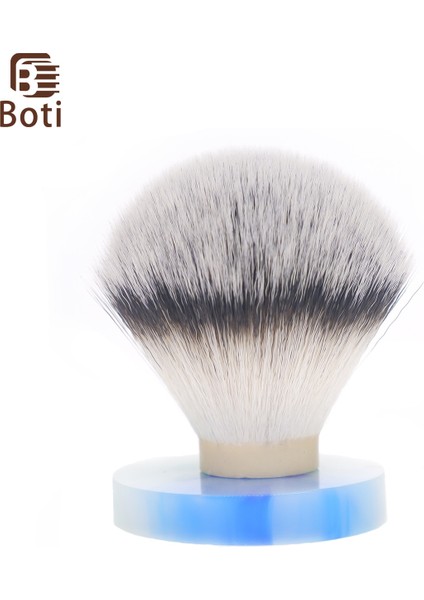 18MM Boti Fırça-3 Renk Sentetik Saç Tıraş Fırçası Knot A Sınıfı Ampul Tipi Erkek Sakal Şekillendirme Aracı Yuvarlak Şasi (Yurt Dışından)