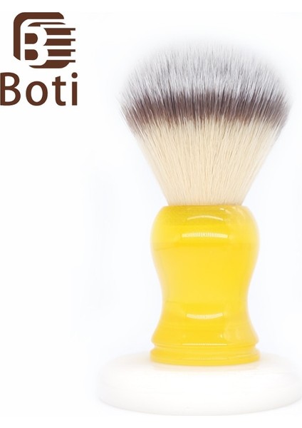 25MM Boti Sakal Fırçası-Limon Şekeri Saplı Pembe 3 Renk Ampul Şekli Sentetik Saç Düğüm Bütün Tıraş Fırçası Erkek Sakal Temizleme Seti (Yurt Dışından)