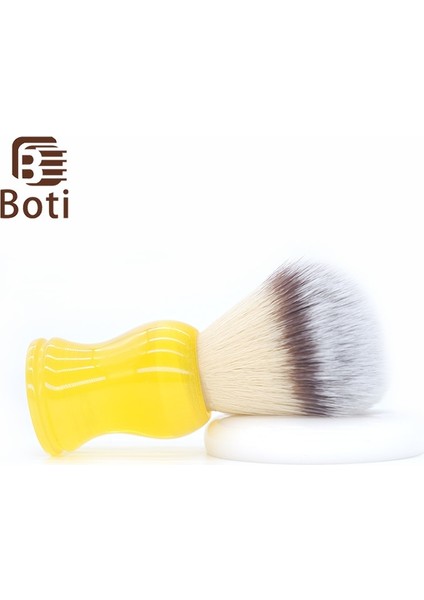 25MM Boti Sakal Fırçası-Limon Şekeri Saplı Pembe 3 Renk Ampul Şekli Sentetik Saç Düğüm Bütün Tıraş Fırçası Erkek Sakal Temizleme Seti (Yurt Dışından)