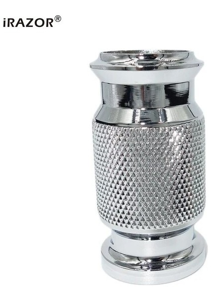Sadece Kolu Yeni Tıraş Fırçası Sapı 21MM Tutucu Alüminyum Elmas Tasarım Porsuk Saç Sentetik Kıl Erkek Bakım Aracı Hediye (Yurt Dışından)