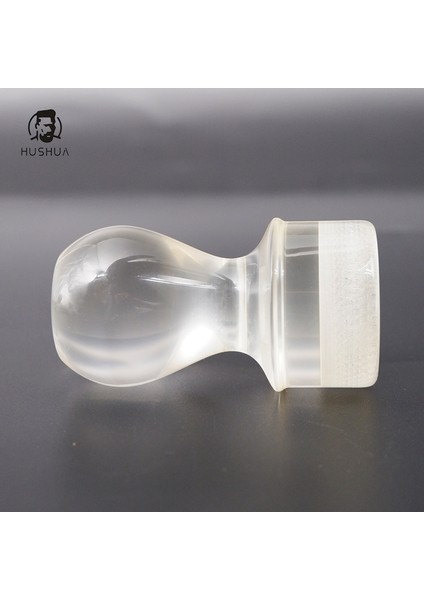 30MM Hushua Tıraş Ürünü Yüksek Kaliteli El Yapımı Erkek Tıraş Fırçası Şeffaf Reçine Kolu Sakal Düzeltici Erkekler Için (Yurt Dışından)