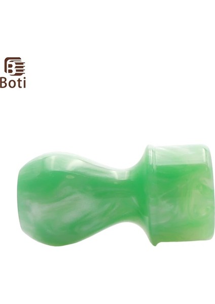 22MM Boti Fırça Seti Dökün Dikenli Yeşil Yeşim Reçine Kolu Erkek Sakal Bakım Araçları Profesyonel Tıraş Ekipmanları (Yurt Dışından)