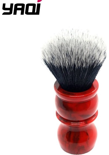 Yaqi Kırmızı Mermer 24MM Erkek Sentetik Saç Sakal Fırçası Tıraş Fırçası (Yurt Dışından)