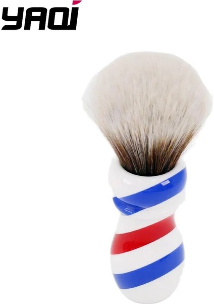 Yaqi 24MM Yeni Barber Pole Style Kahverengi Sentetik Düğümlü Erkek Tıraş Fırçası (Yurt Dışından)