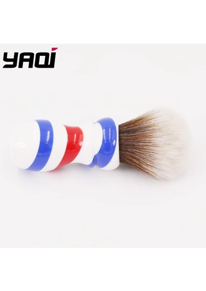 Yaqi 24MM Yeni Barber Pole Style Kahverengi Sentetik Düğümlü Erkek Tıraş Fırçası (Yurt Dışından)