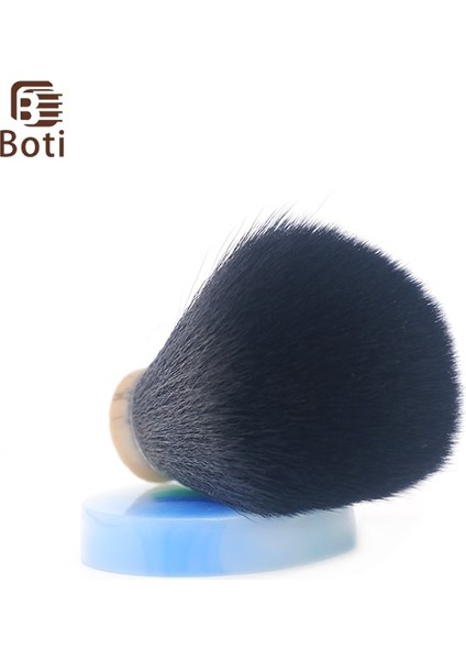 20MM Boti Fırça-Siyah Sentetik Saç Knot Ampul Tipi Günlük Özel Sakal Bakım Aracı El Yapımı Sakal Şekillendirme Kiti (Yurt Dışından)