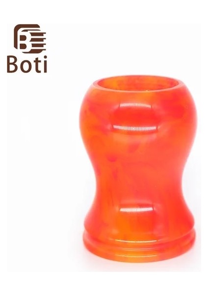 28MM Boti Fırça-Tatlı Oranger Kırmızı Renk Tıraş Fırçası Sapı El Yapımı Reçine Malzeme Erkek Tıraş Fırçası Aracı Tıraş Essentials (Yurt Dışından)