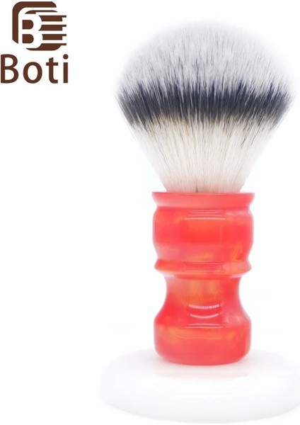 30MM Boti Fabrika Fırçası-Sunrise Tıraş Tüm Fırçası 3 Renk Sentetik Saç Düğüm Sunrise Saplı Sakal El Yapımı Tıraş Fırçası (Yurt Dışından)