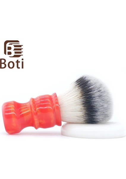 30MM Boti Fabrika Fırçası-Sunrise Tıraş Tüm Fırçası 3 Renk Sentetik Saç Düğüm Sunrise Saplı Sakal El Yapımı Tıraş Fırçası (Yurt Dışından)