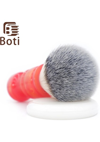 30MM Boti Fabrika Fırçası-Sunrise Tıraş Tüm Fırçası 3 Renk Sentetik Saç Düğüm Sunrise Saplı Sakal El Yapımı Tıraş Fırçası (Yurt Dışından)