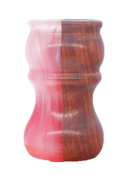 Pembe 24MM Boti Fırça-Pembe-Ahşap ve Kamkat Renkli-Ahşap Saplı Yüksek Kaliteli Reçine-Ahşap Saplı El Yapımı Sakal Şekillendirme Alet Seti Özel Boyut (Yurt Dışından)