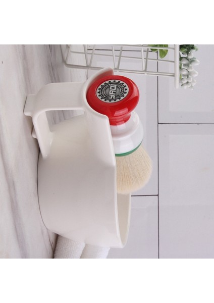 Yaqı Yüksek Kaliteli Beyaz Renkli Plastik Tıraş Kasesi Erkekler Için Tıraş Fırçası (Yurt Dışından)