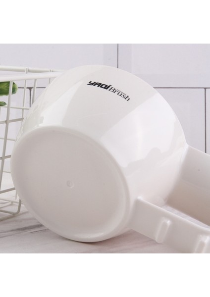 Yaqı Yüksek Kaliteli Beyaz Renkli Plastik Tıraş Kasesi Erkekler Için Tıraş Fırçası (Yurt Dışından)