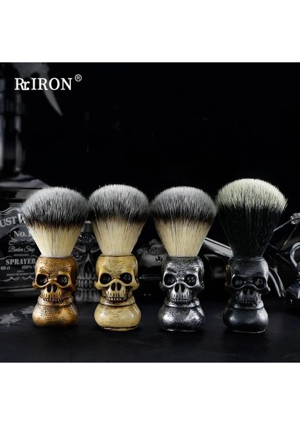 Gümüş Rıron High-End Erkek Yüz Bakımı Tıraş Fırçası Ahşap Saplı Sentetik Elyaf Sakal Temizleme Fırçası Tıraş Aracı (Yurt Dışından) fiyatları