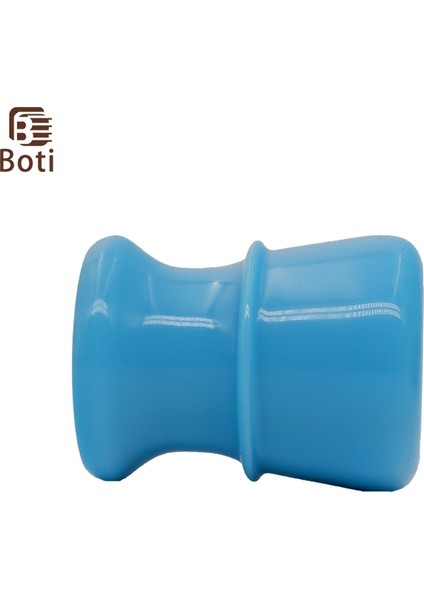 25MM Boti Tıraş Fırçası-Klasik Mavi Reçine Saplı Emniyetli Tıraş Makinesi ve Islak Tıraş Için Köpüren Tıraş Sabunu (Yurt Dışından)