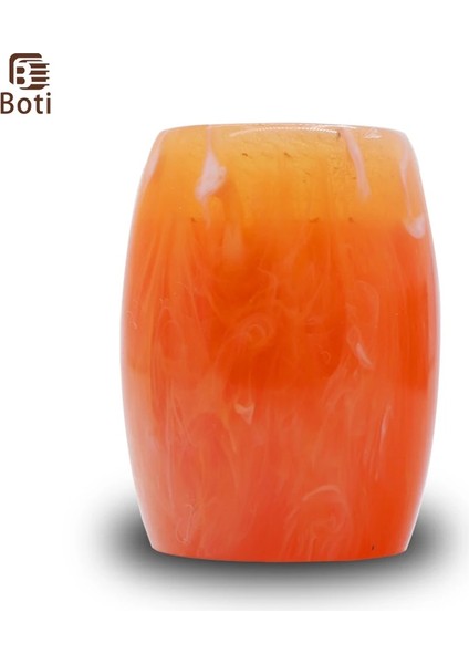 23MM Boti Quicksand Turuncu Reçine Tıraş Fırçası Kolu Berber Dükkanı Profesyonel Sakal Temizleme Aracı (Yurt Dışından)