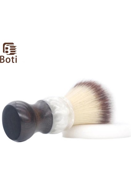 25MM Boti Fırça-Pembe 3 Renk 4. Sentetik Saç Düğüm Güdük Saplı Bütün Fırça Erkek Sakal Aracı Ampul Tipi (Yurt Dışından)