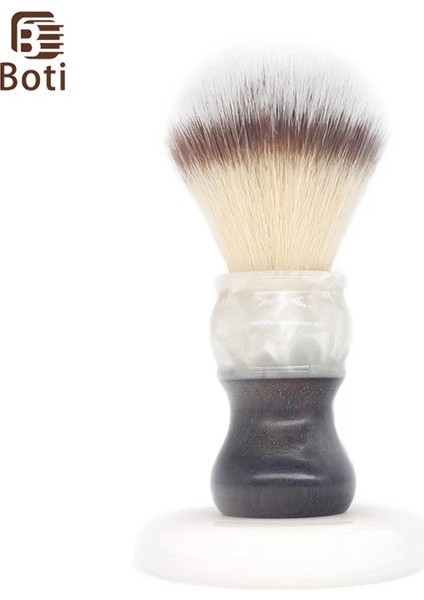 25MM Boti Fırça-Pembe 3 Renk 4. Sentetik Saç Düğüm Güdük Saplı Bütün Fırça Erkek Sakal Aracı Ampul Tipi (Yurt Dışından)