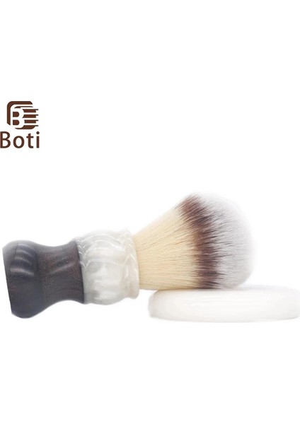25MM Boti Fırça-Pembe 3 Renk 4. Sentetik Saç Düğüm Güdük Saplı Bütün Fırça Erkek Sakal Aracı Ampul Tipi (Yurt Dışından)