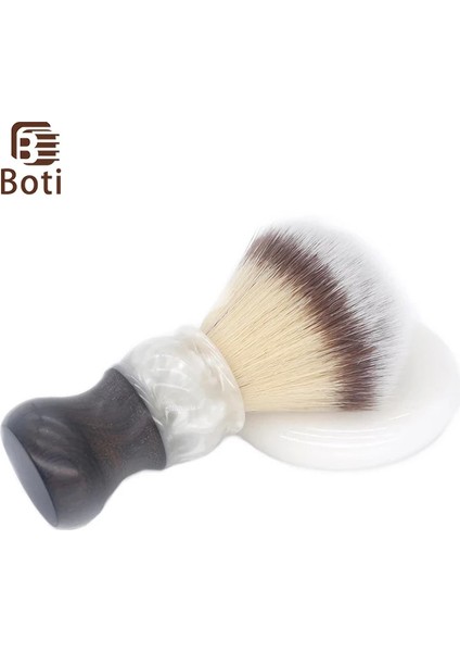 25MM Boti Fırça-Pembe 3 Renk 4. Sentetik Saç Düğüm Güdük Saplı Bütün Fırça Erkek Sakal Aracı Ampul Tipi (Yurt Dışından)