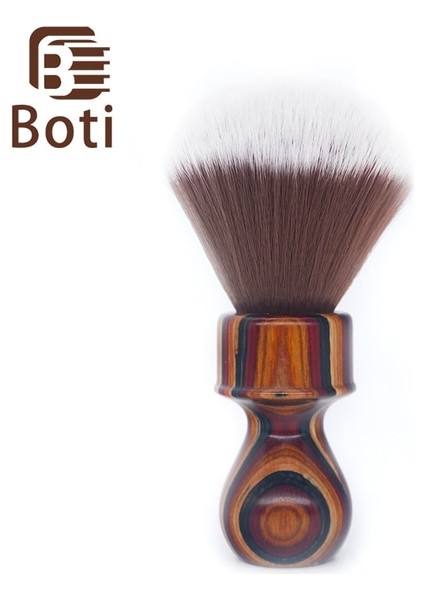 20MM Boti Fırça-Bayan Islak Tıraş Fırçası Yıllık Halka Ahşap Saplı Anne Kıvırcık Sentetik Saç Düğüm El Yapımı Erkekler Temizleme Sakal Aracı (Yurt Dışından)