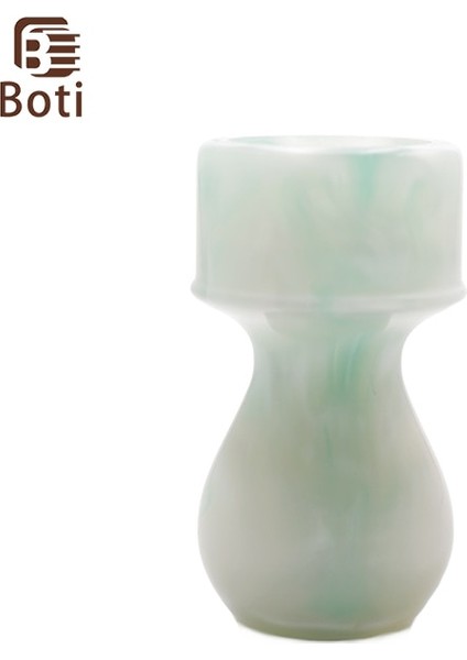 24MM Boti Fırça-Tıraş Fırçası Açık Yeşil Yeşim Reçine Kolu Erkek Sakal Bakım Araçları Seti Dökün Dikenli (Yurt Dışından)