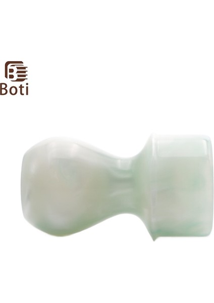 24MM Boti Fırça-Tıraş Fırçası Açık Yeşil Yeşim Reçine Kolu Erkek Sakal Bakım Araçları Seti Dökün Dikenli (Yurt Dışından)
