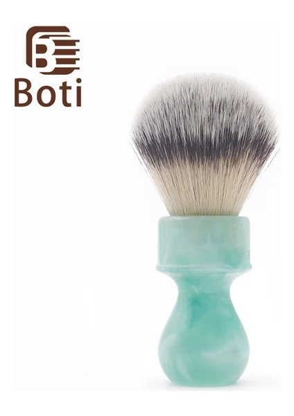26MM Boti Fırça-Buz Çiçeği Saplı Pro Taklit Porsuk Saç 3 Renk Sınıfı A Sentetik Saç Tıraş Fırçası Erkek Günlük Essentials (Yurt Dışından)