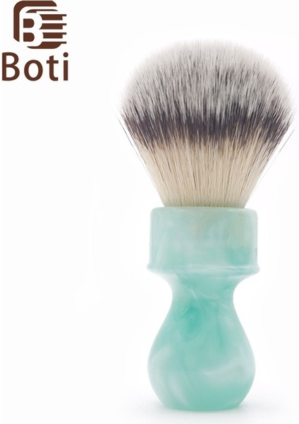 26MM Boti Fırça-Buz Çiçeği Saplı Pro Taklit Porsuk Saç 3 Renk Sınıfı A Sentetik Saç Tıraş Fırçası Erkek Günlük Essentials (Yurt Dışından)