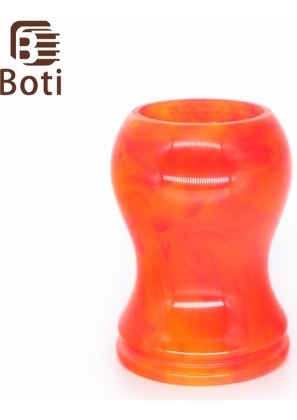 23MM Boti Fırça-Tatlı Oranger Kırmızı Renk Tıraş Fırçası Sapı El Yapımı Reçine Malzeme Erkek Tıraş Fırçası Aracı Tıraş Essentials (Yurt Dışından)