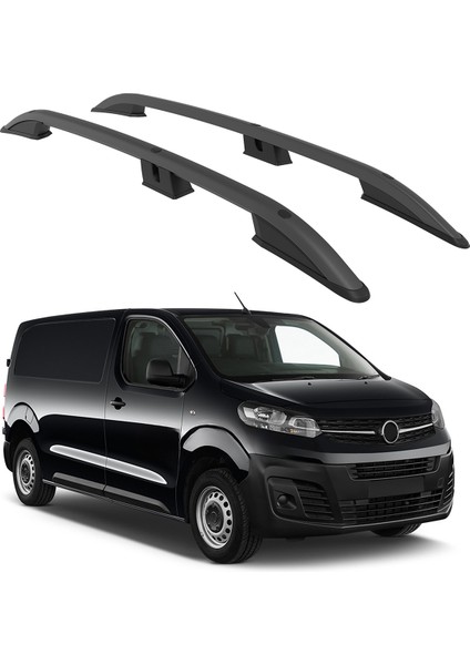 Opel Vivaro (Mk3) 2019-2023 / Uzun Şasi Turtle Crown Tavan Çıtası Siyah