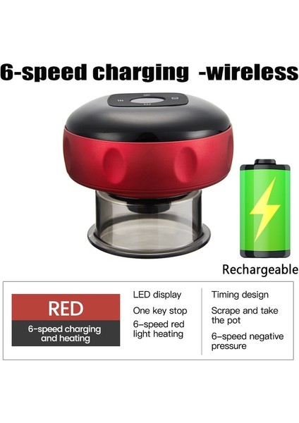 6 Seviye Led-R Akıllı Çukurluğu Massageador Vakum Kavanozları Vantuz Terapi Masajı Vücut Bardak Anti-Selülit Gua Sha Sırt Masajı Güzellik Sağlık (Yurt Dışından)
