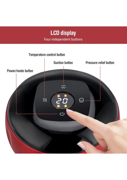 6 Seviye Led-R Akıllı Çukurluğu Massageador Vakum Kavanozları Vantuz Terapi Masajı Vücut Bardak Anti-Selülit Gua Sha Sırt Masajı Güzellik Sağlık (Yurt Dışından) modelleri