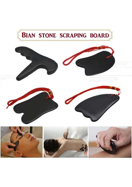 No.12 3/4/5 Adet/takım Doğal Bian Taş Spa Terapi Guasha Masaj Taş Iğne Kazıma Tahtası Hurdaya Plaka Dropshipping (Yurt Dışından)