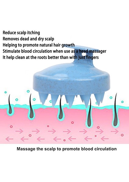 Tip A Beyaz Silikon Şampuan Saç Derisi Saç Masajı Kafa Vücut Saç Derisi Masaj Fırçası Tarak Saç Yıkama Tarağı Duş Fırçası Banyo Spa Masaj Fırçası (Yurt Dışından) fırsatları