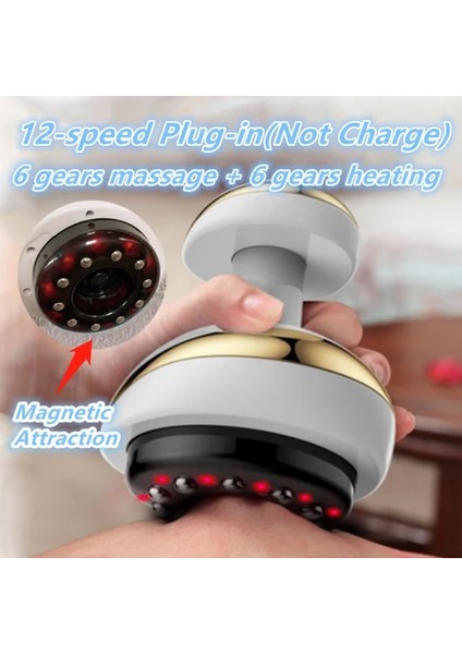 12 Vitesli Plug-In Vücut Masaj Aletleri Kas Masajı Yağ Azaltıcı Masaj Selülit Masajı Selülit ve Vücut Vakum Rulo Makinesi Için Yağ Masajı (Yurt Dışından)