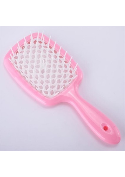 Pembe-Beyaz Karışık Saç Tarak Dolaşık Açıcı Saç Fırçası Masaj Taraklar Islak Kıvırcık Saç Fırçaları Oymak Berber Tarak Salon Saç Şekillendirici Araçları (Yurt Dışından)