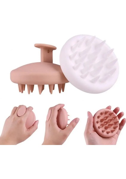 A02 Yeni Taşınabilir Silikon Saç Fırçası Kafa Vücut Derisi Masaj Fırçası Saç Yıkama Temiz Tarak Banyo Spa Duş Meridyen Masaj Fırçası (Yurt Dışından) fiyatları