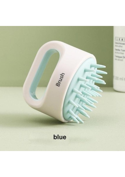 C04 Yeni Taşınabilir Silikon Saç Fırçası Kafa Vücut Derisi Masaj Fırçası Saç Yıkama Temiz Tarak Banyo Spa Duş Meridyen Masaj Fırçası (Yurt Dışından)