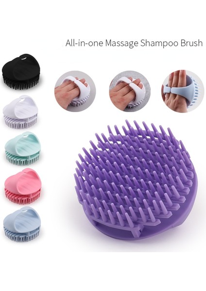 Stil 4 Silikon Şampuan Başlığı Saç Derisi Masaj Fırçası Silikon Vücut Fırçası Saç Yıkama Tarak Banyo Spa Duş Fırçası Masaj Fırçası Saç Fırçası (Yurt Dışından) fiyatları