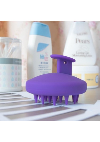 C01 Yeni Taşınabilir Silikon Saç Fırçası Kafa Vücut Derisi Masaj Fırçası Saç Yıkama Temiz Tarak Banyo Spa Duş Meridyen Masaj Fırçası (Yurt Dışından) indirimleri