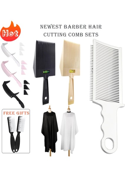 Set M Yeni Stil Saç Kesme Konumlandırma Tarak Setleri Profesyonel Saç Kesme Makinesi Solmaya Tarak Fırça Erkekler Salon Şekillendirici Berber Aksesuarları (Yurt Dışından) fiyatları